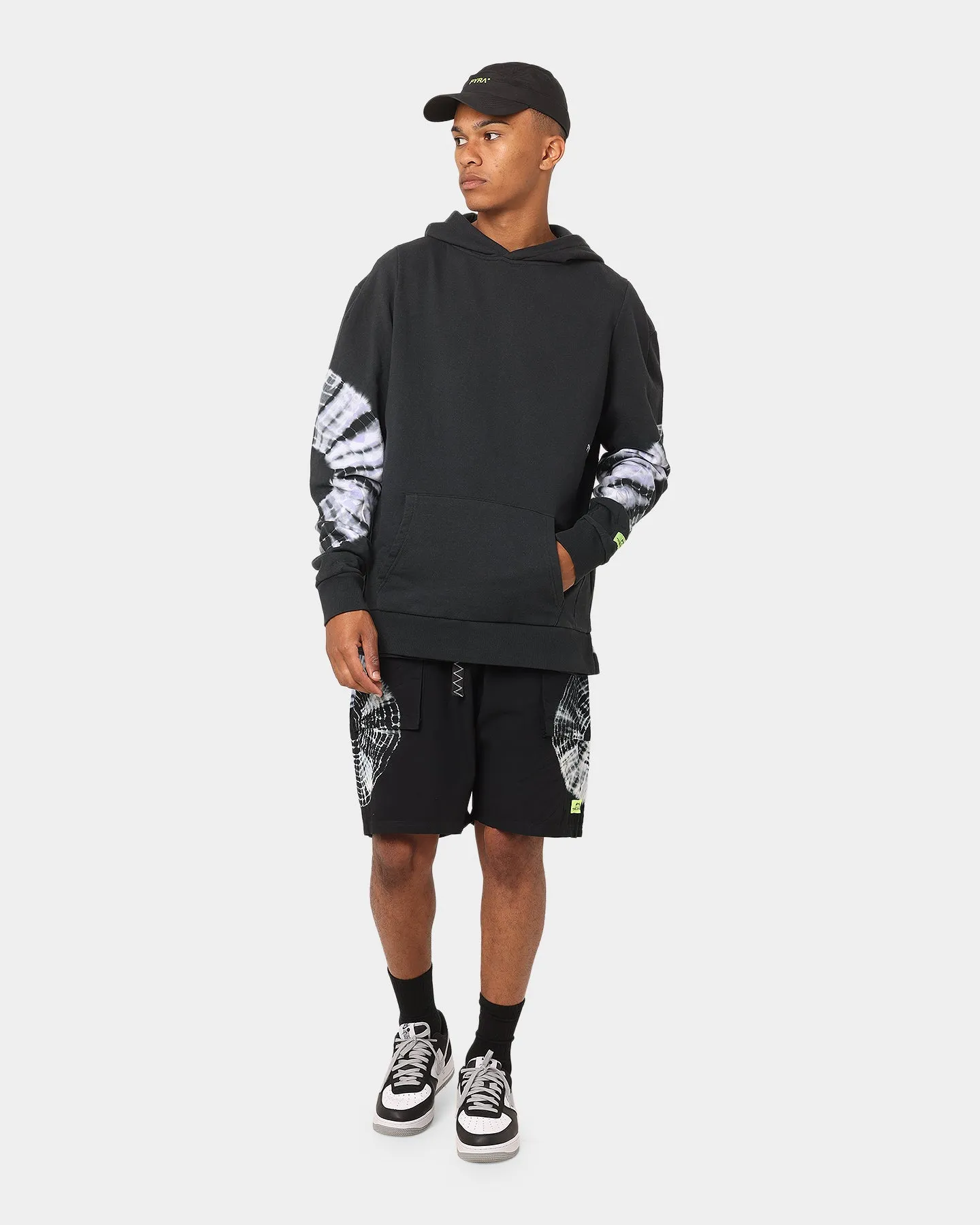 BreathableWebbing PYRA Future Nylon Shorts Black/Tie Dye