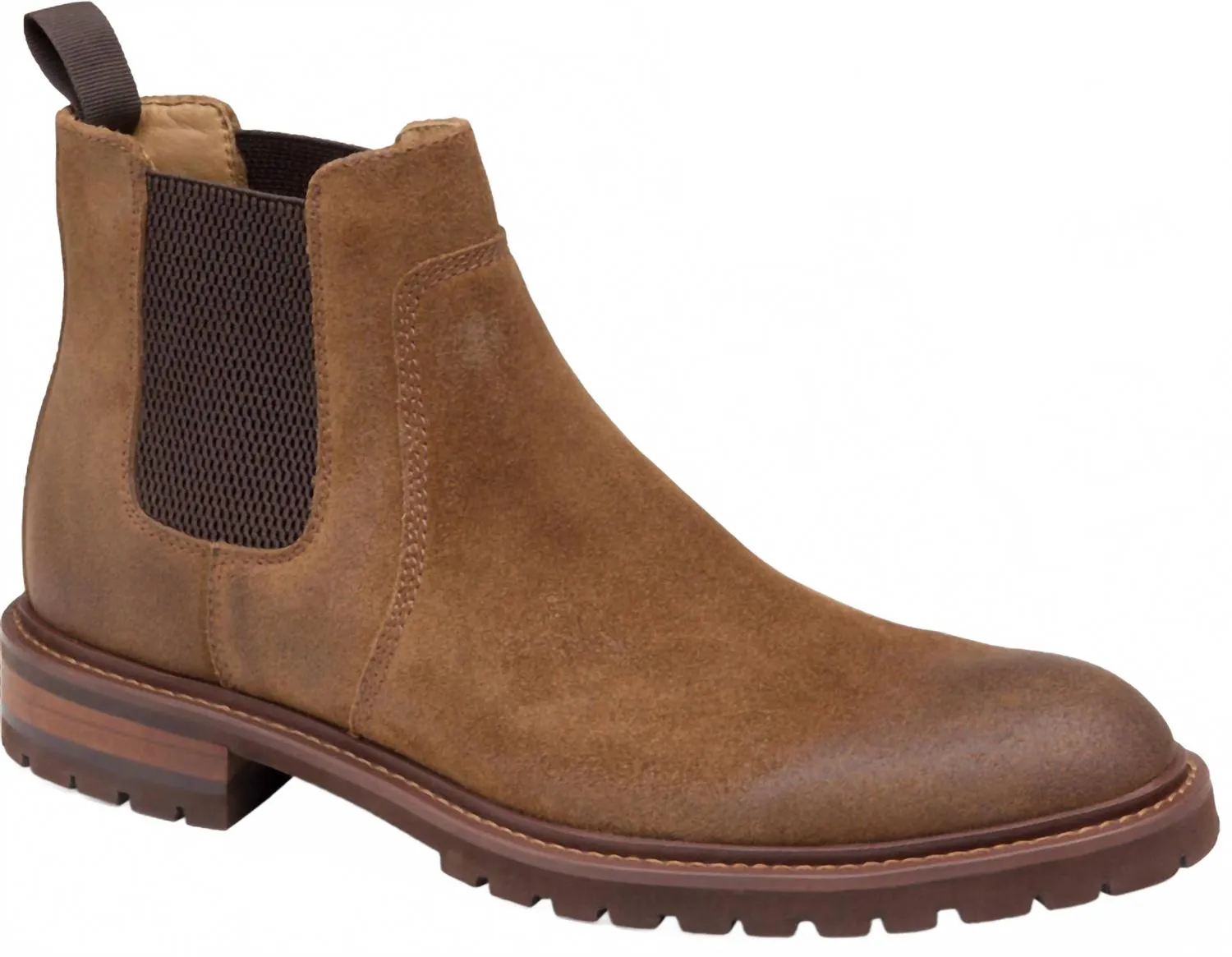 Stylish Shoes Grip Sole Men's Barrett Chelsea Boot In Tan Oil Suede