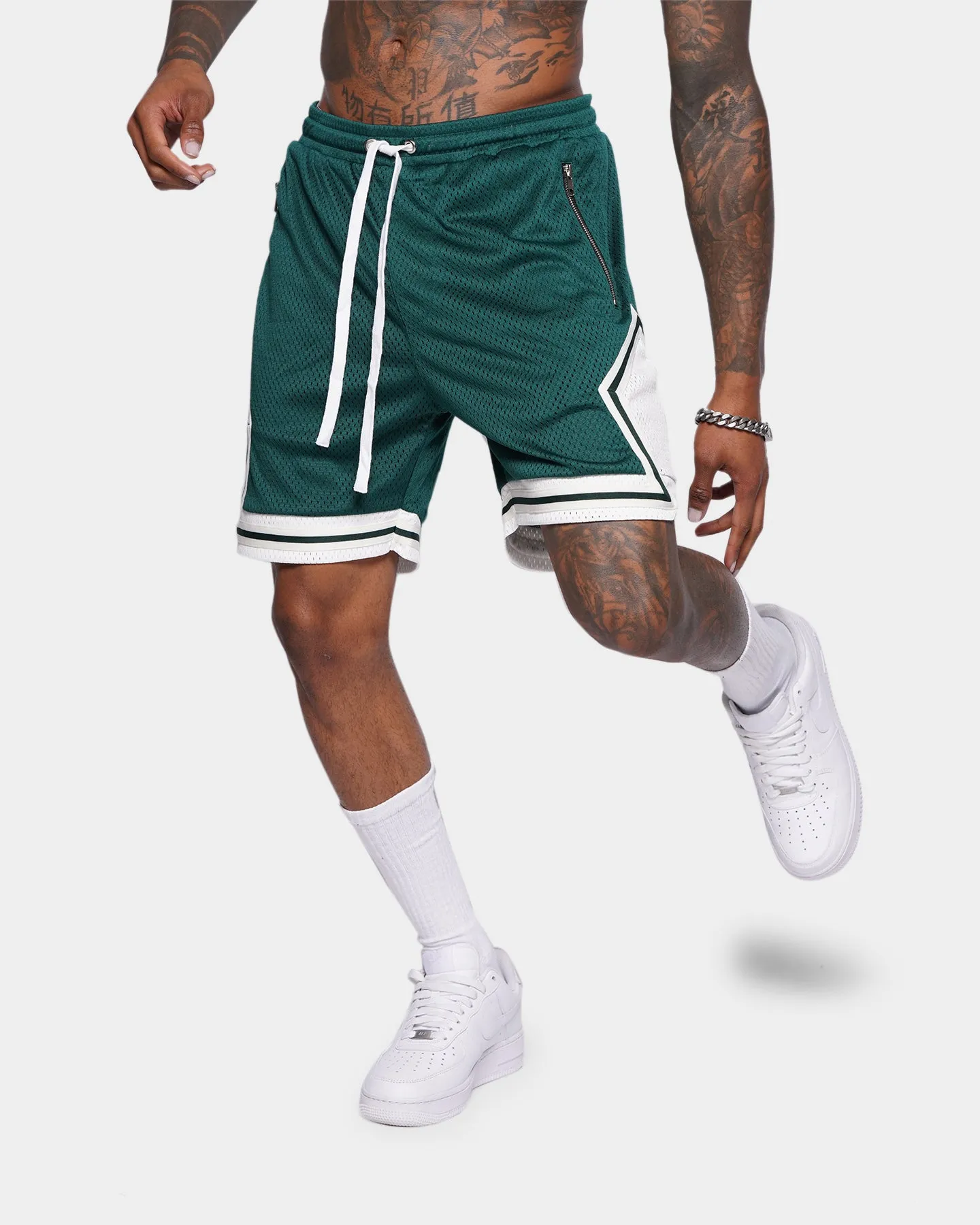 Dual Zone Ventilation Active Look XXIII Auden Basketball Shorts Forest