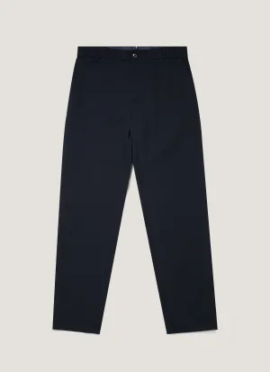 Stay Flexible SoftCottonBlend Men's Seersucker Wool Trouser in Navy