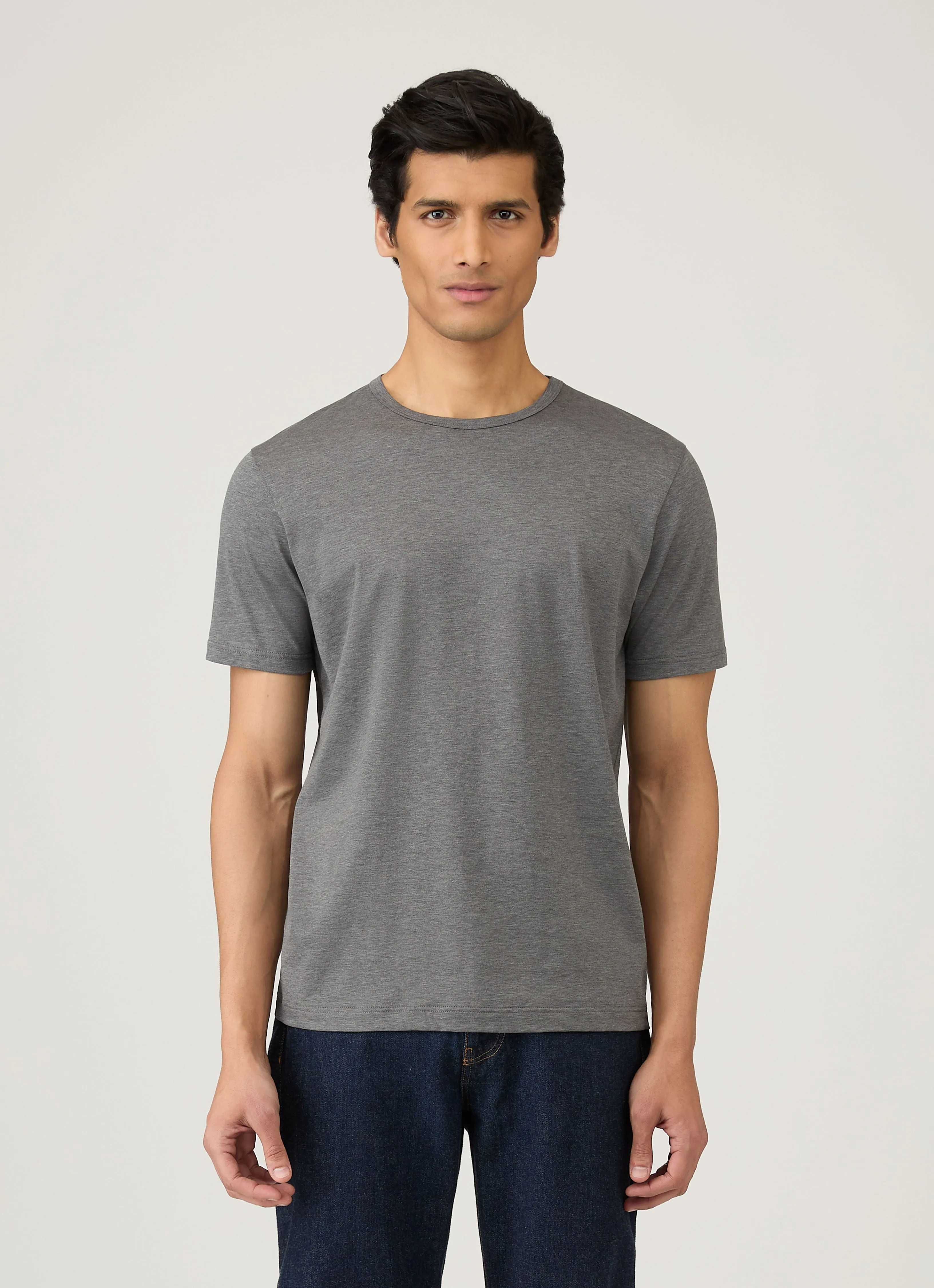 Moisture Management Active Layer Men's Classic T-shirt in Charcoal Melange