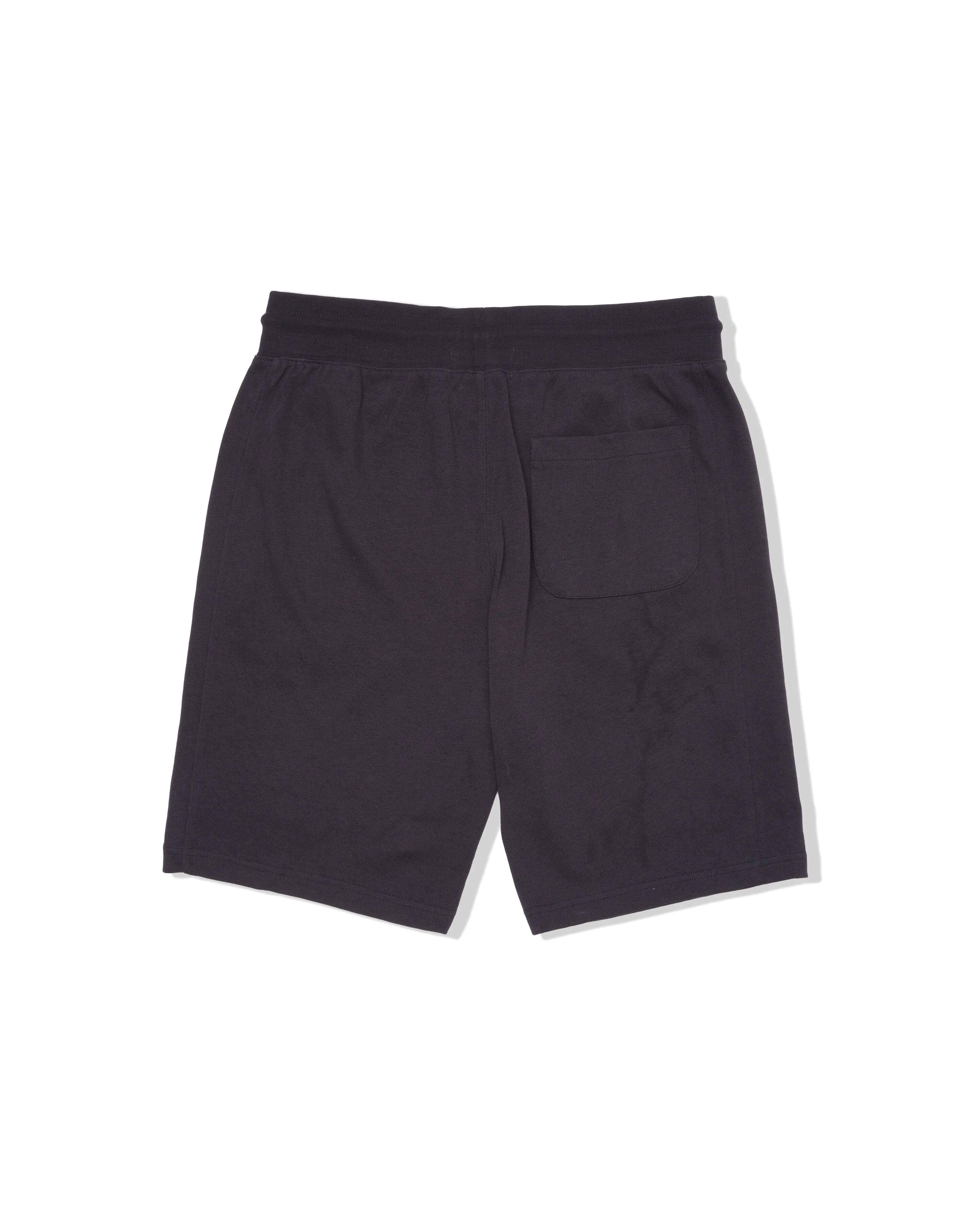 Elevated Jersey Draw Cord Shorts 8" - Dark Blue snap closure Warm Days