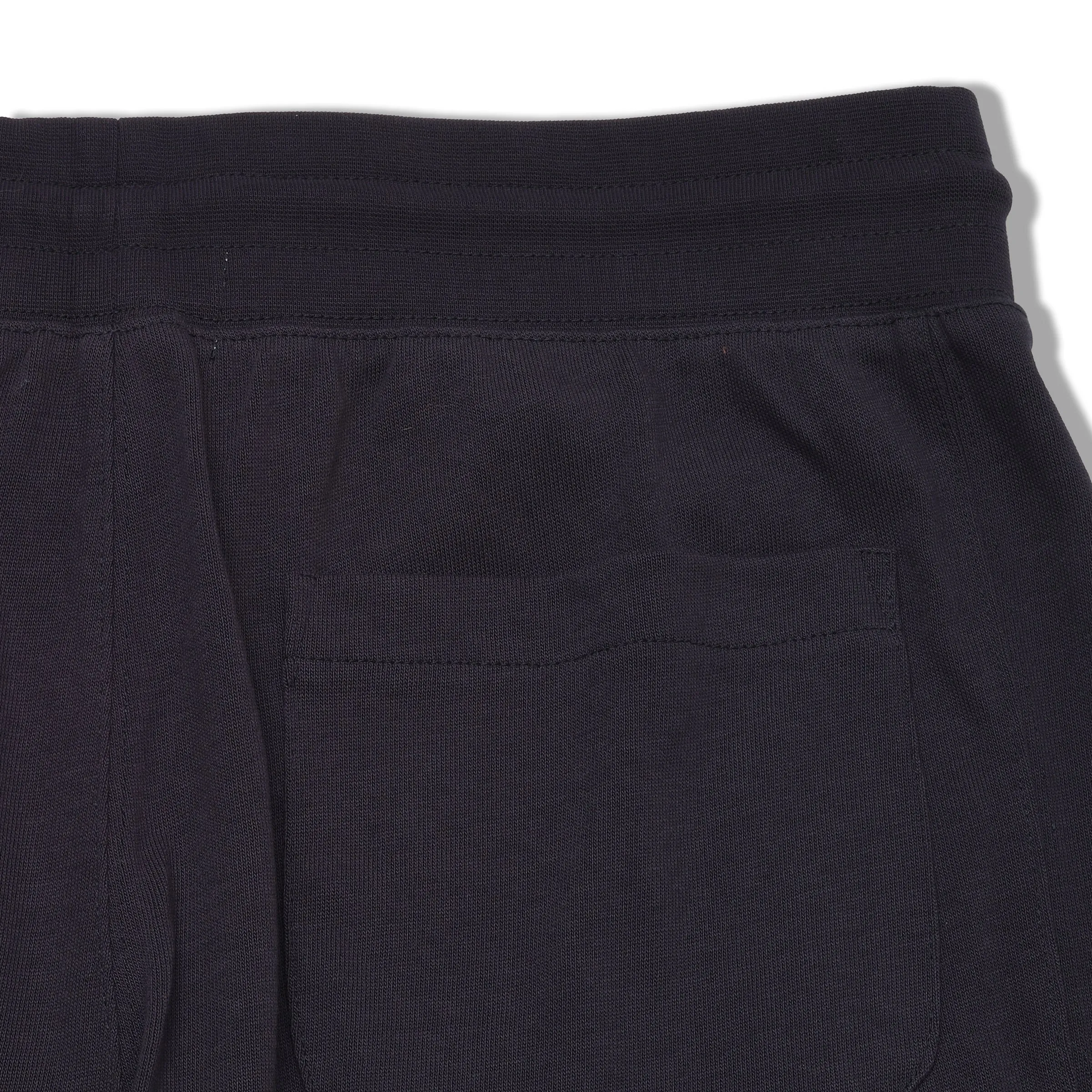 Elevated Jersey Draw Cord Shorts 8" - Dark Blue moisture - wicking Seamless Design