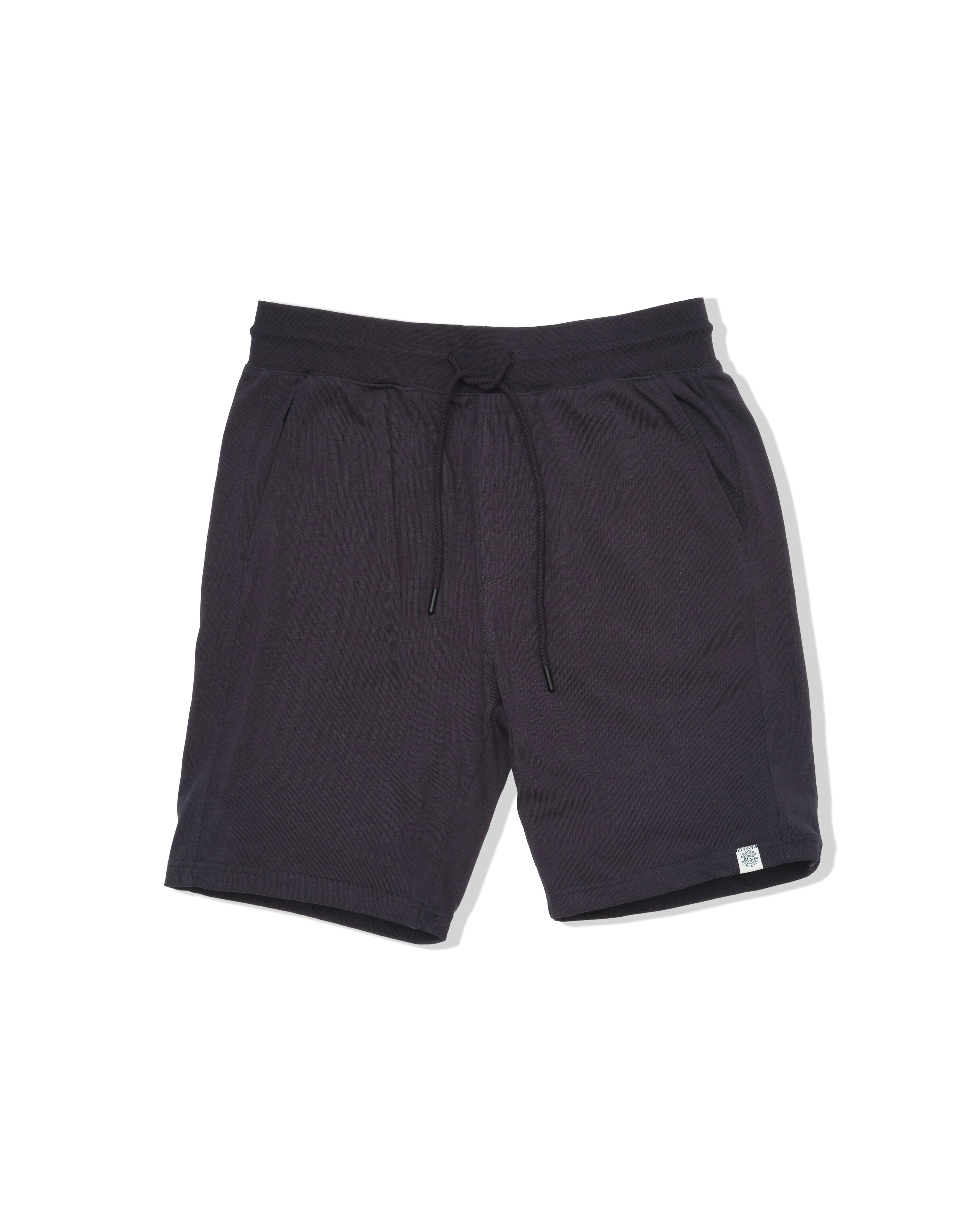 nylon blend Travel Flex Elevated Jersey Draw Cord Shorts 8" - Dark Blue
