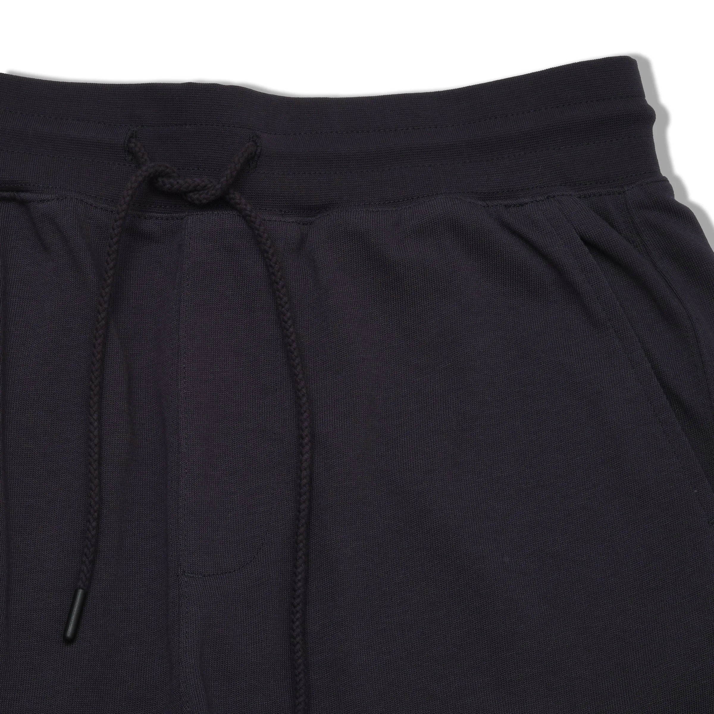 Comfort Stretch Floral Print Elevated Jersey Draw Cord Shorts 8" - Dark Blue