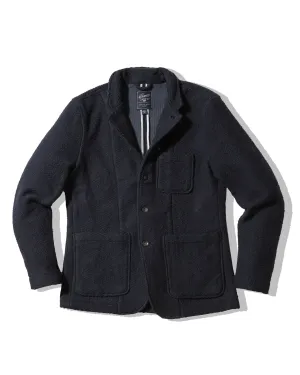MultiLayerSystem Anti Pilling Surface Rope Weave Artisanal Jacket - Navy