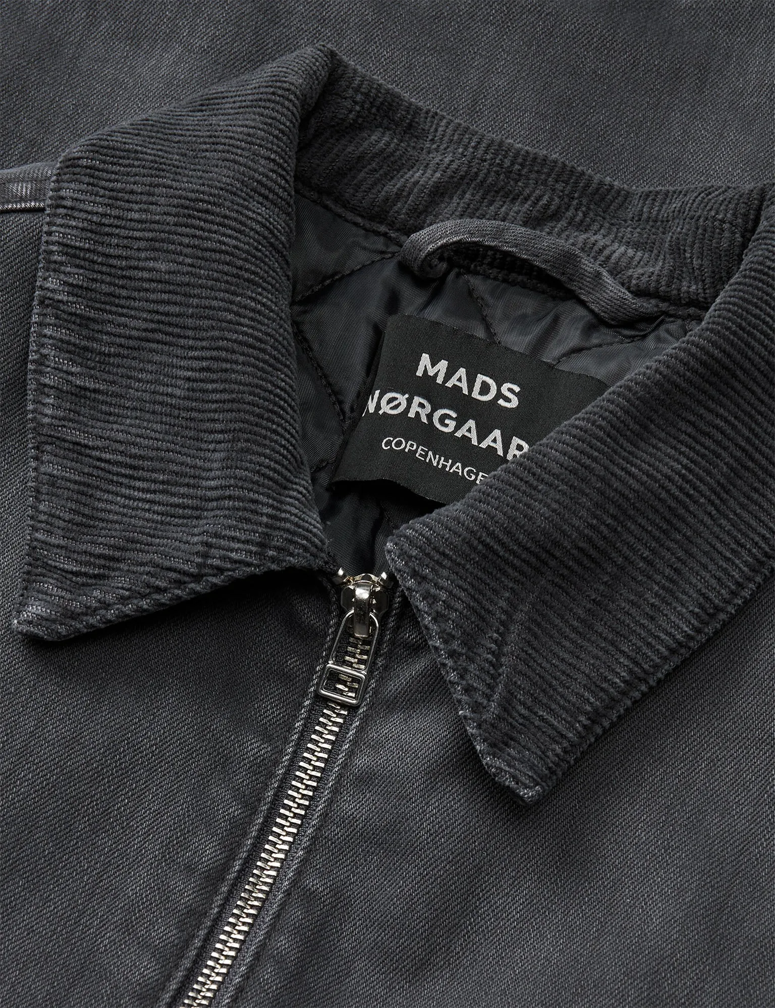 Subtle Fashion Fit Wool blend Soil Denim Norton Padded Jacket, Asphalt