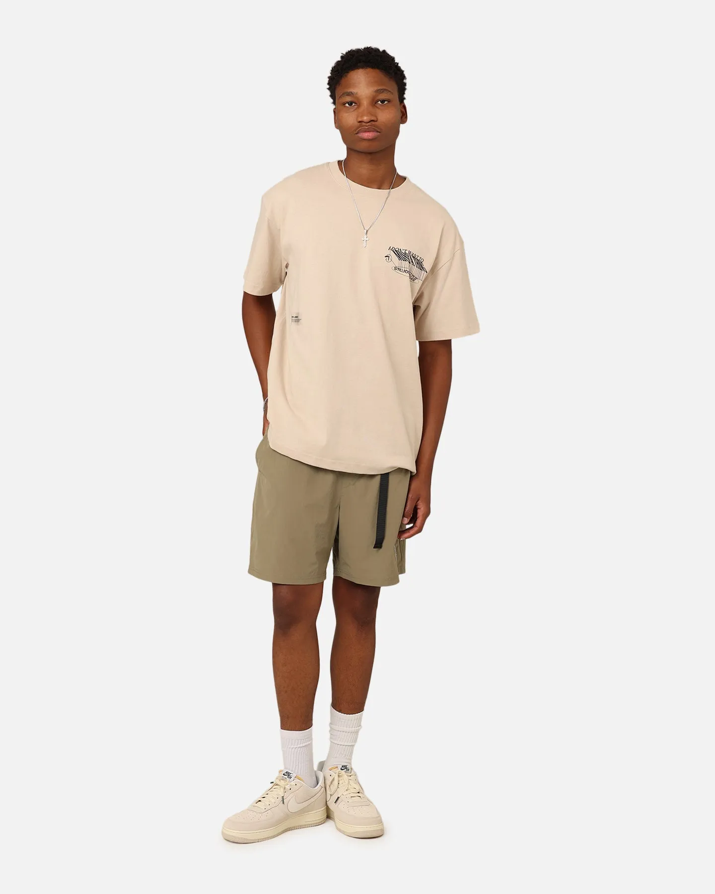 Relaxed Waist Students Golf Caldwell Nylon Shorts Kelp