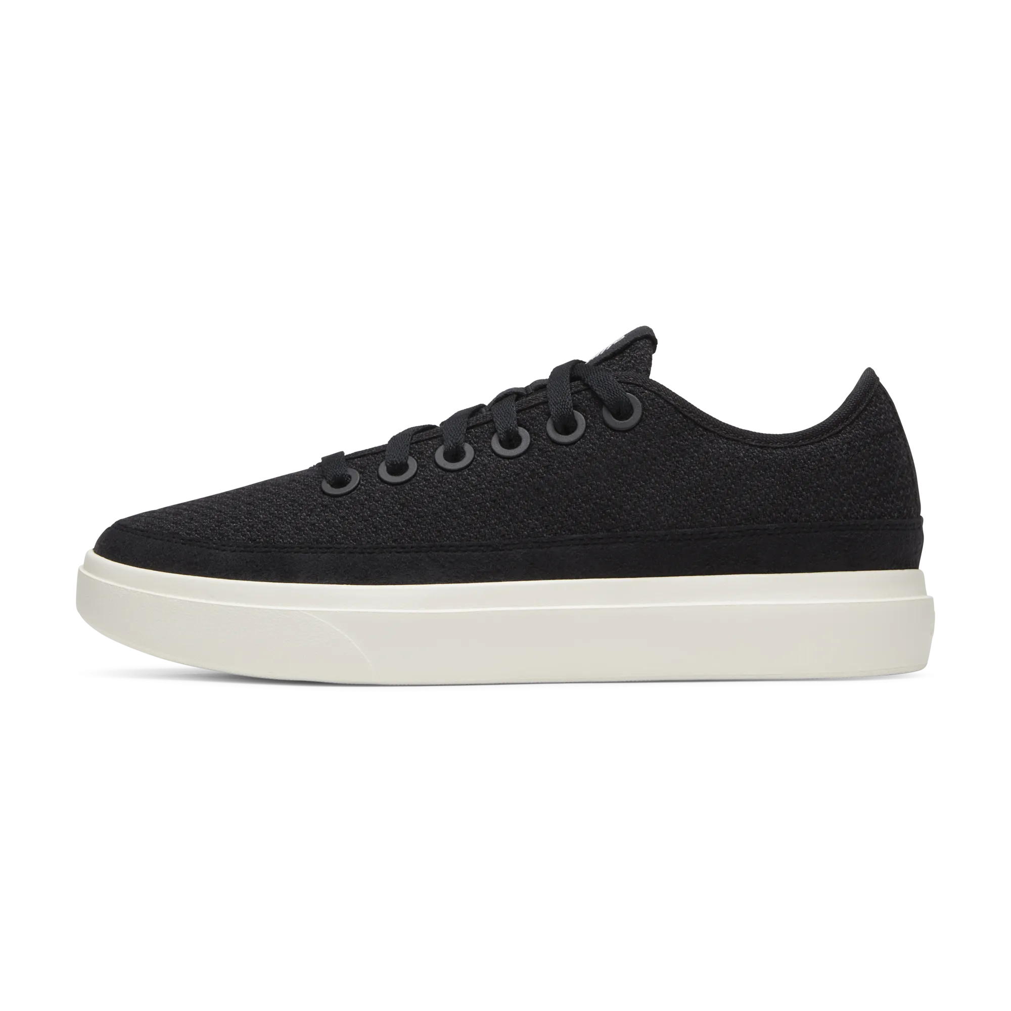 Breezy Feel Dad Style Men's Wool Piper Go - Natural Black (Natural White Sole)