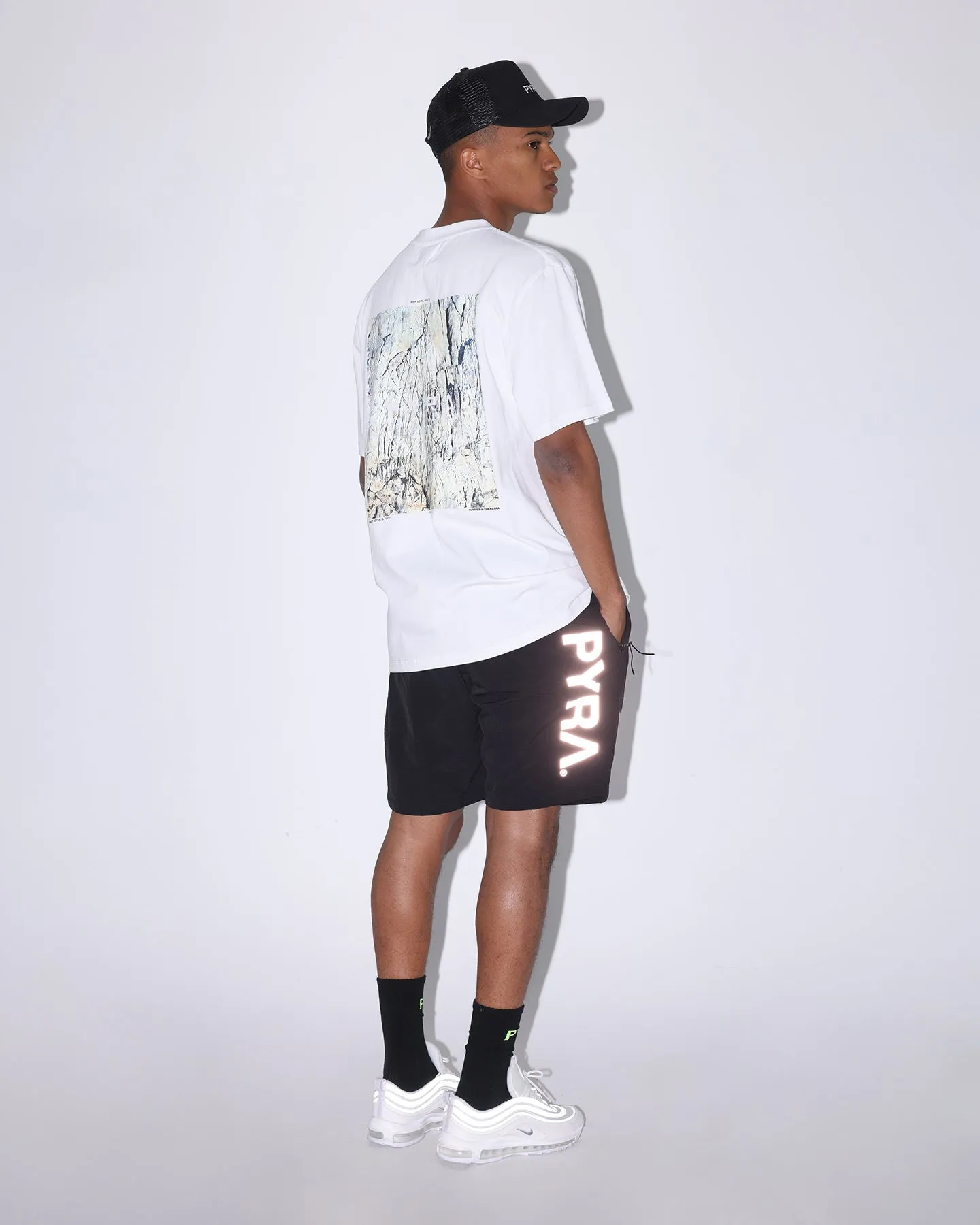 PYRA Future Nylon Shorts Black Earth Tones