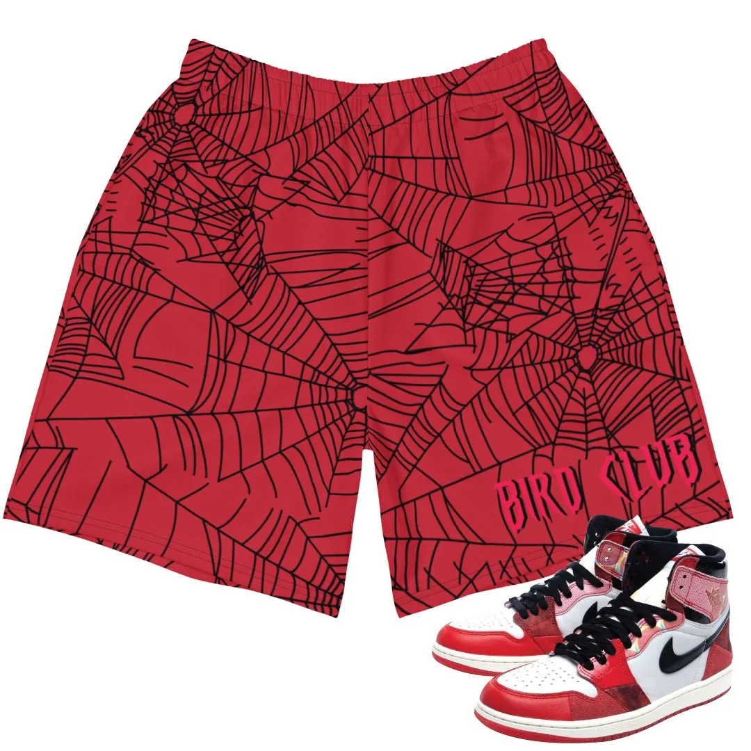Stretch Flex finance industry Retro 1 Spider-Verse Webs Shorts