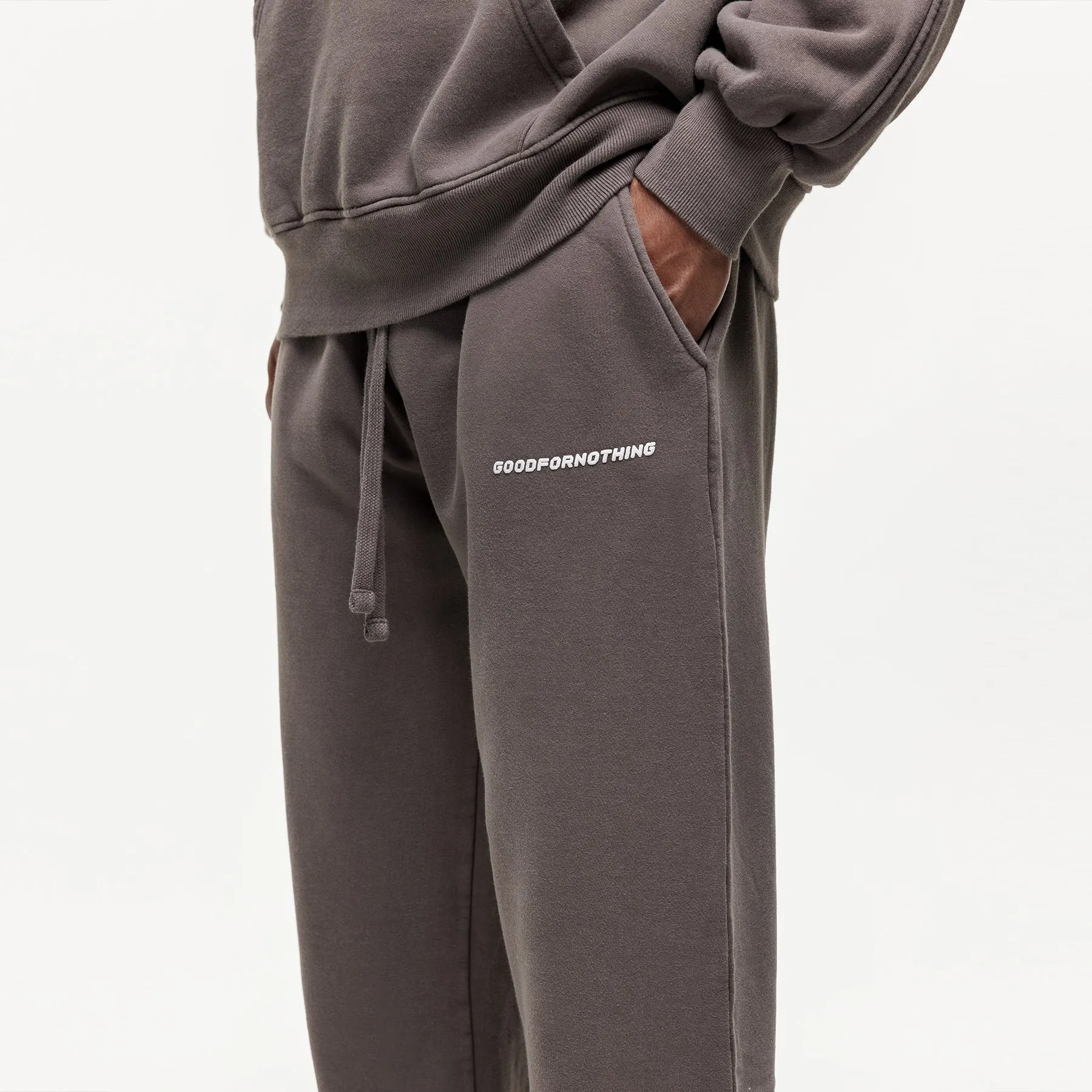 Vintage Washed Taupe Sweatpants Packable design