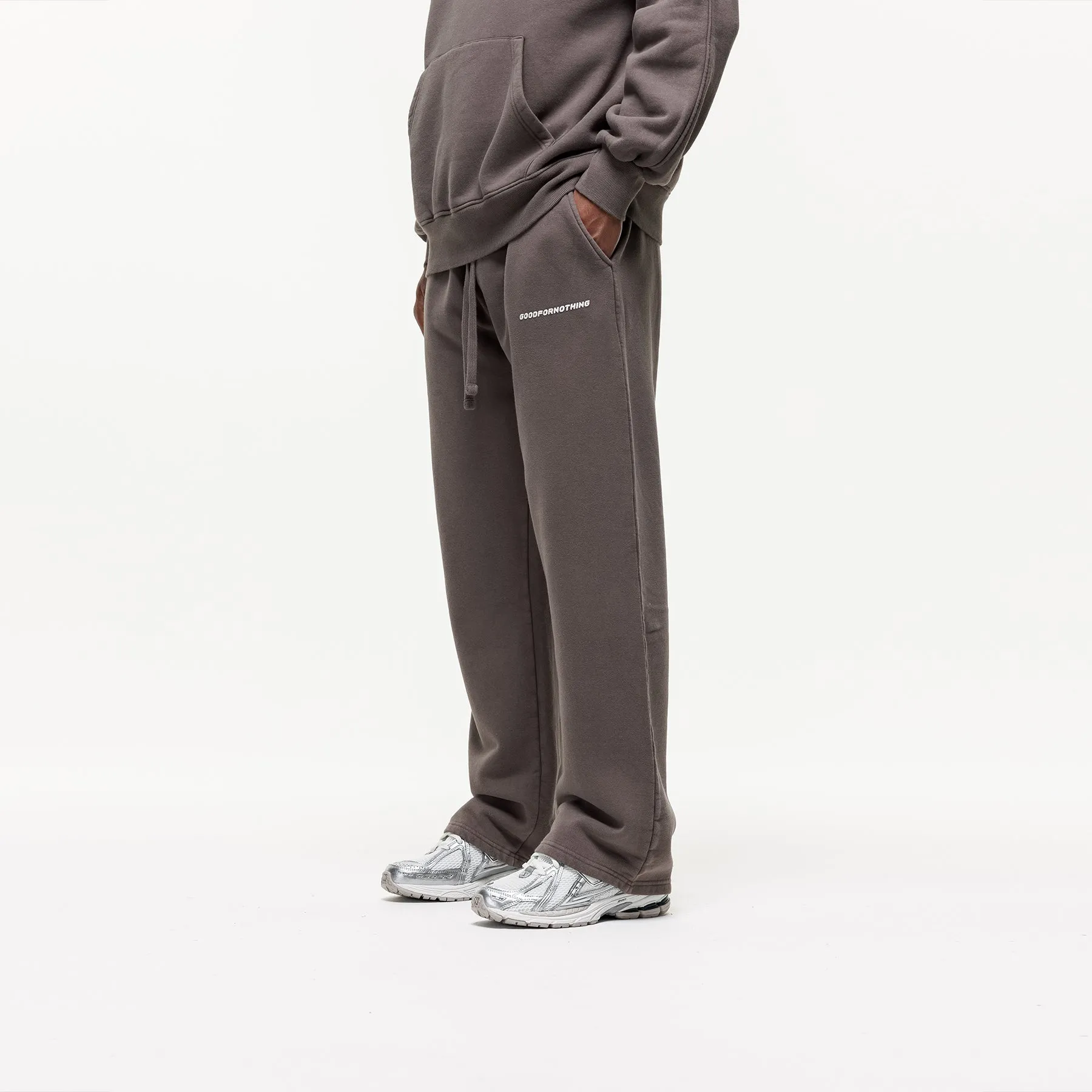 Vintage Washed Taupe Sweatpants LowProfileStitching