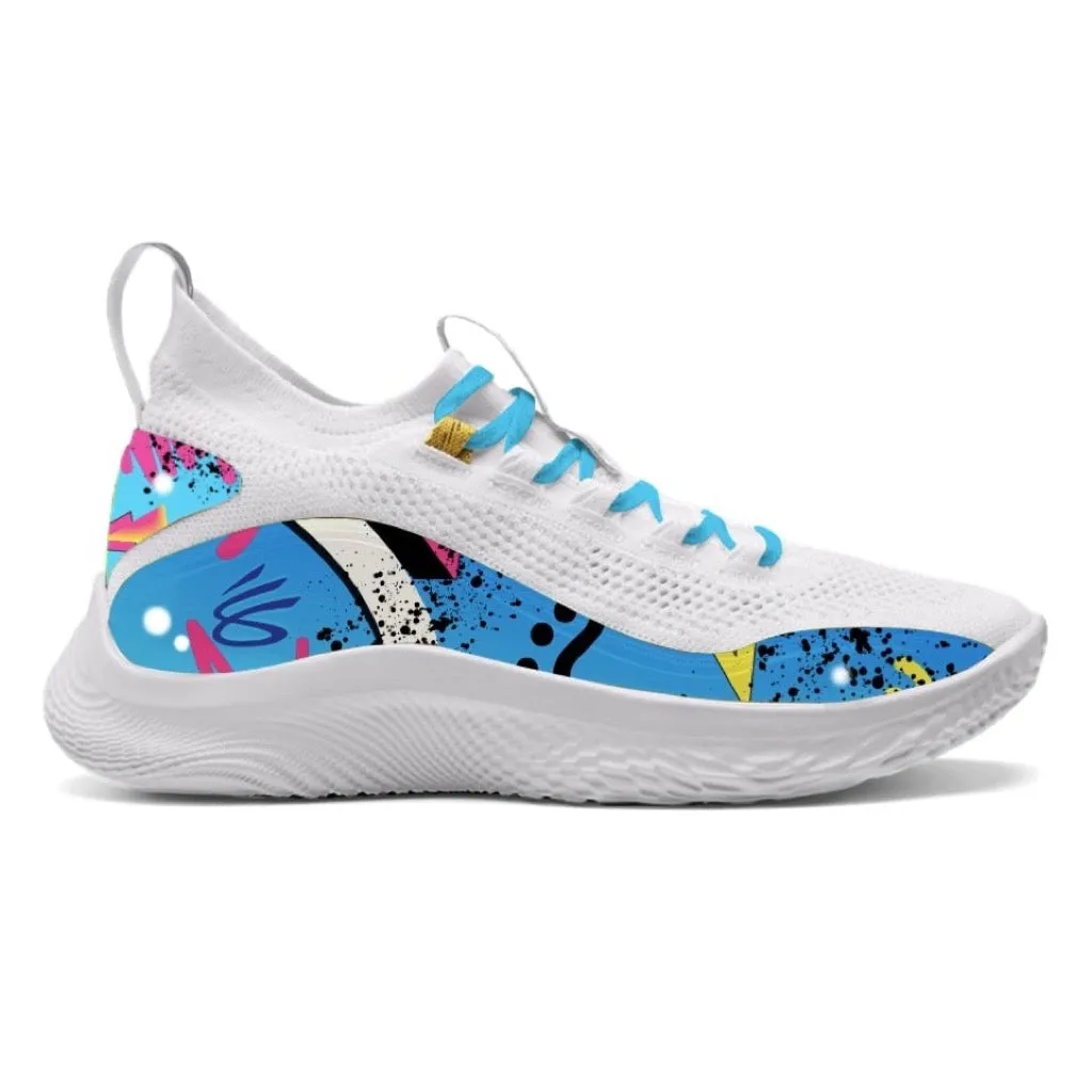 "Street Art" Under Armour Curry 8 Shoes Daily Sport Pro Agility Cushioning