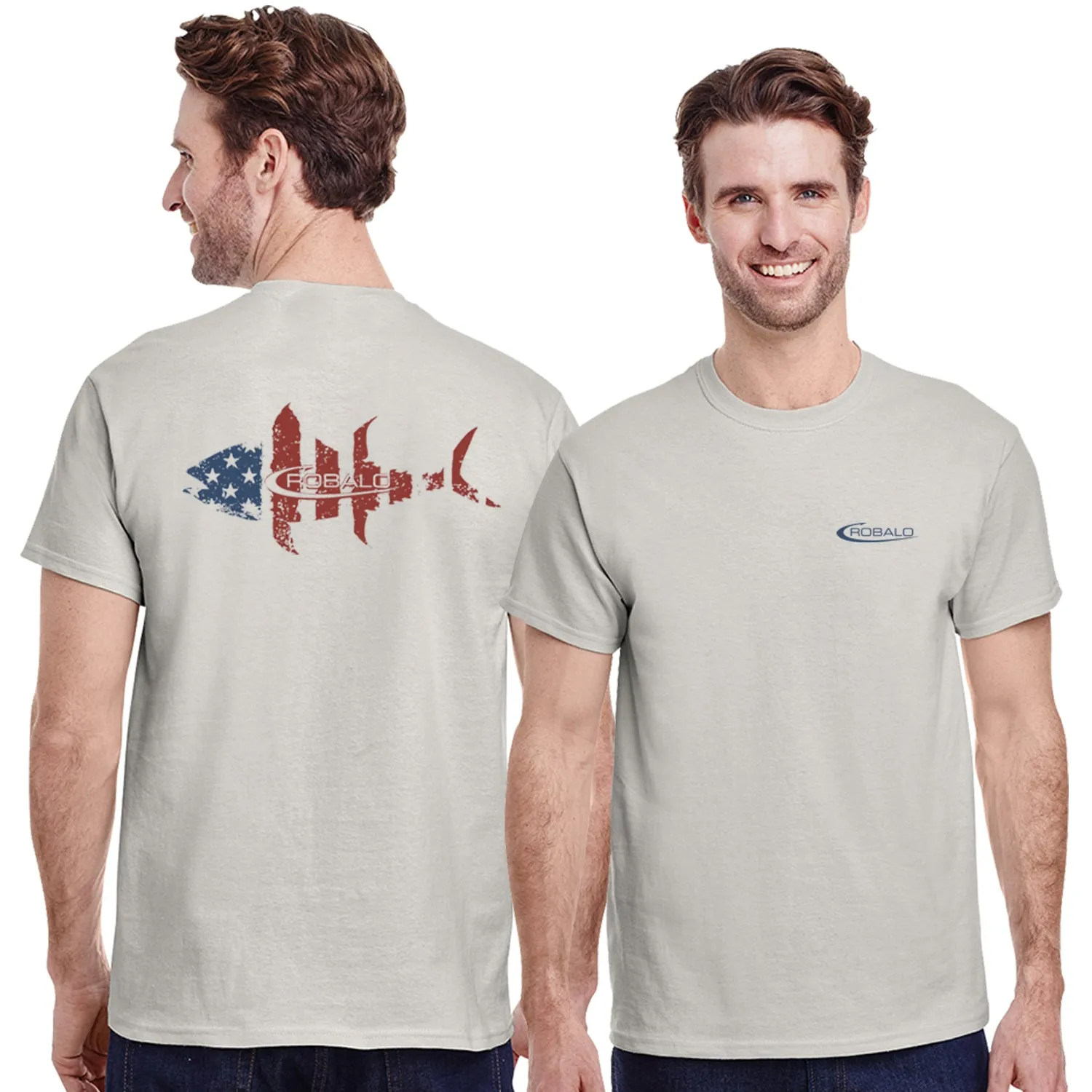 Summer Casual RBS163 Patriotic Fish Tee