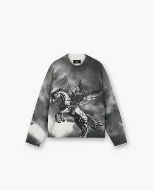 Mascot Knit Sweater - Multi Warm Fabric