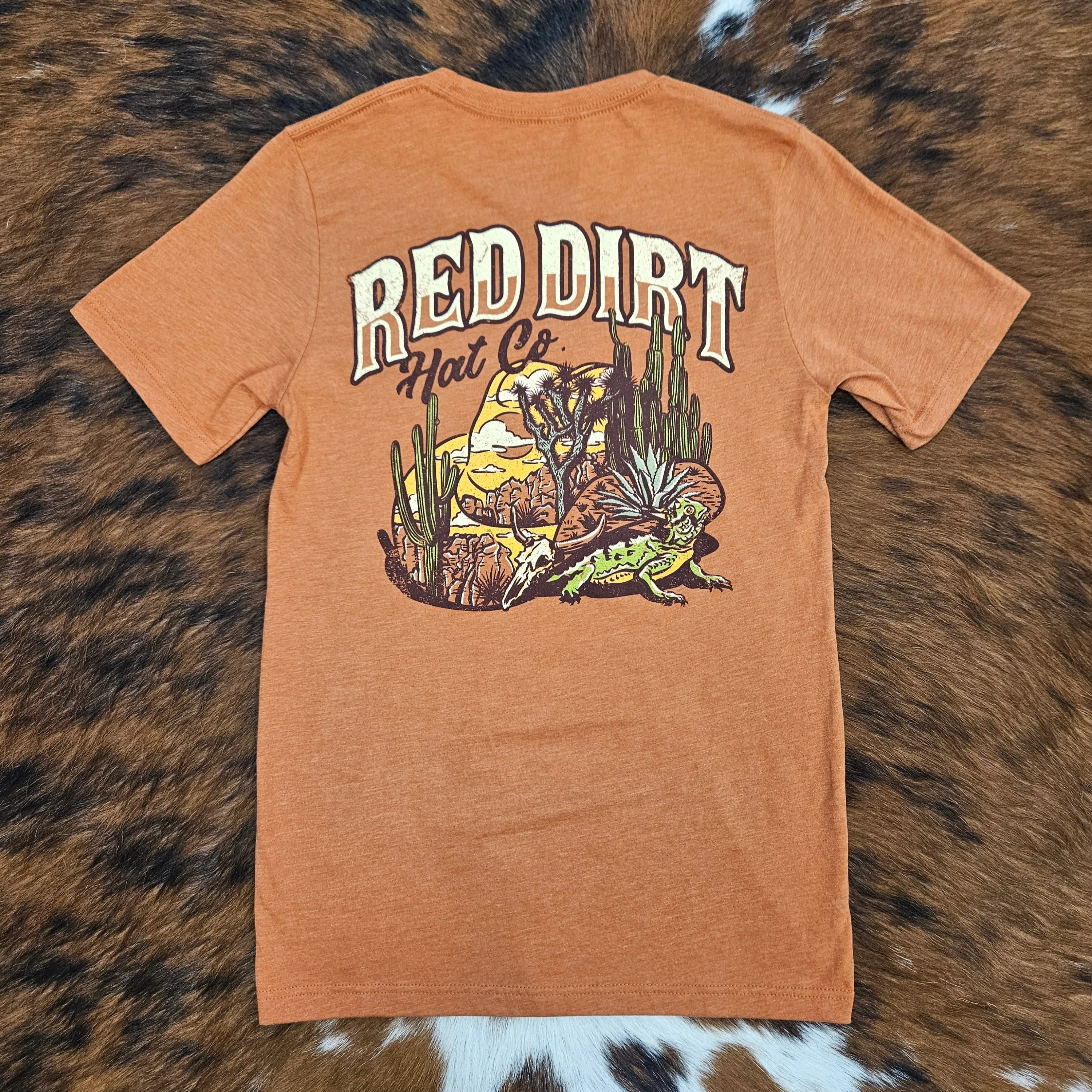 Casual Layer Red Dirt Hat Co. "Desert Sky" Graphic T-Shirt in Rust