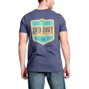 Wear Resistant Fabric Red Dirt Hat Co. "Lone Cactus" Graphic T-Shirt in Navy