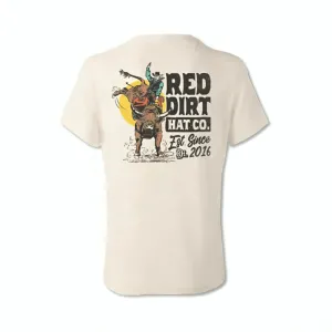 Light Fit Wear adults' Red Dirt Hat Co. "Money Bull" Graphic T-Shirt in Heather Natural