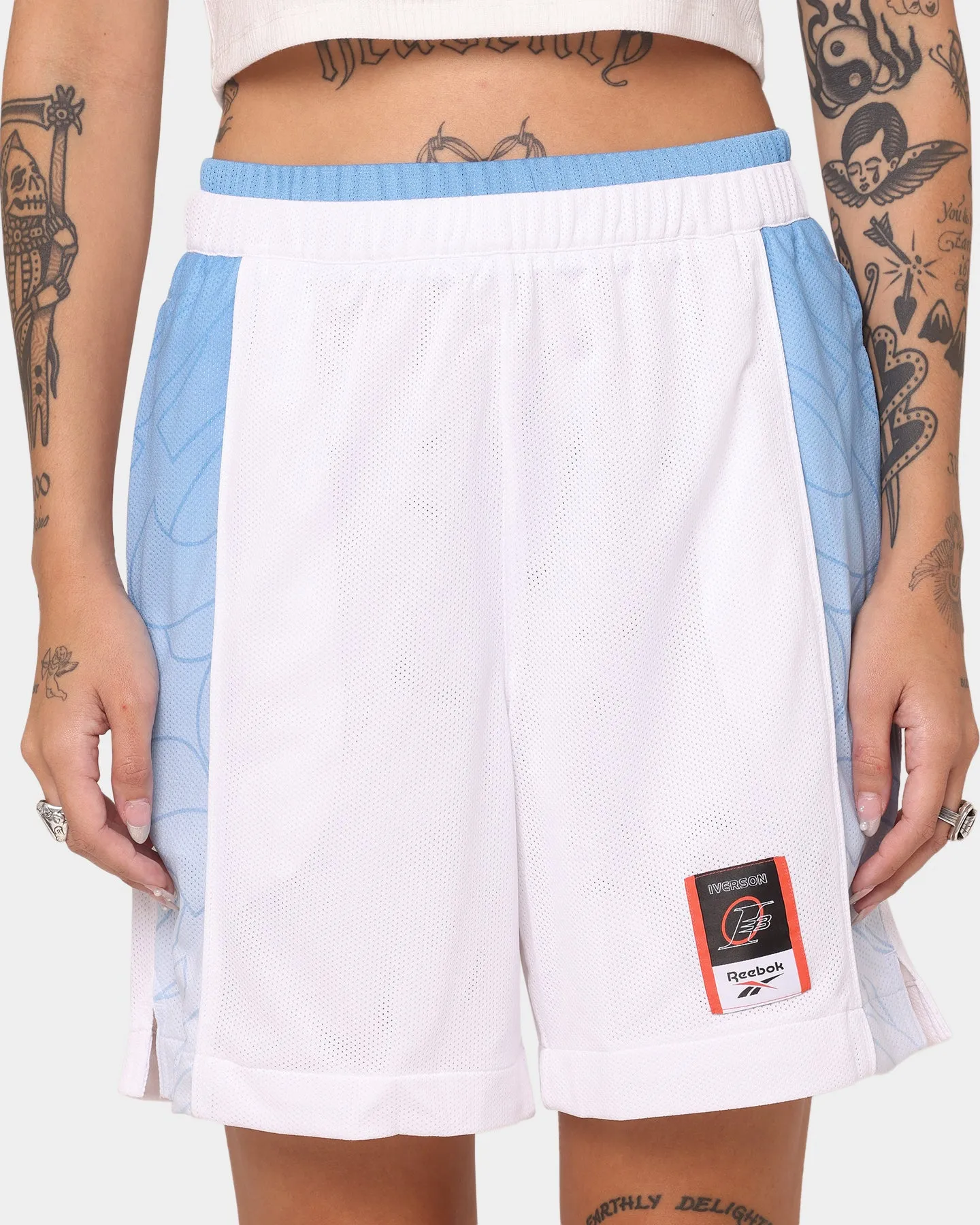 Outdoor Vibe Functional Fit Reebok Iverson Basketball Shorts White/Essential Blue