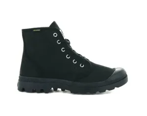 Palladium Pampa Hi Originale 75349-060 Boots Mens US 4 Black Canvas Ankle KHD881 Confident Step Mark Style
