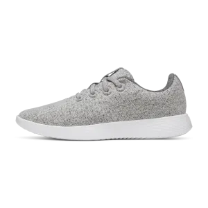 Platform Sole Urban Walking Men's Wool Runner NZ - Medium Grey (Blizzard Sole)