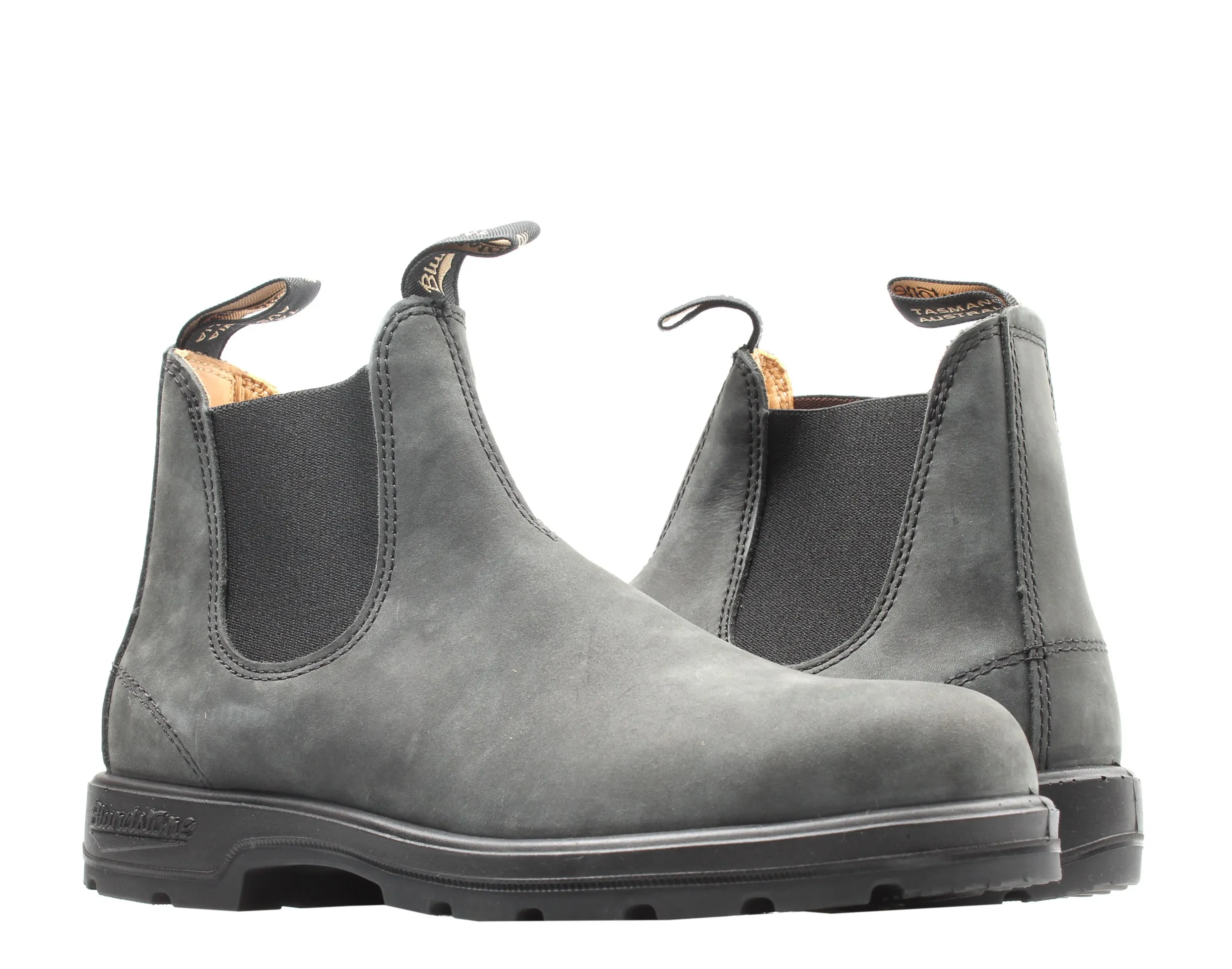 Blundstone 587 Classic Chelsea Boots Rustic Black Pull-On Adult BL587 Event Shade Minimal Stitch
