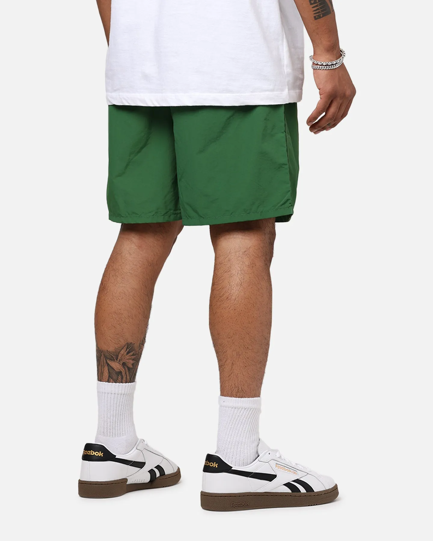 Carrots By Anwar Stem Nylon Shorts Forest Fit Freedom button-down look