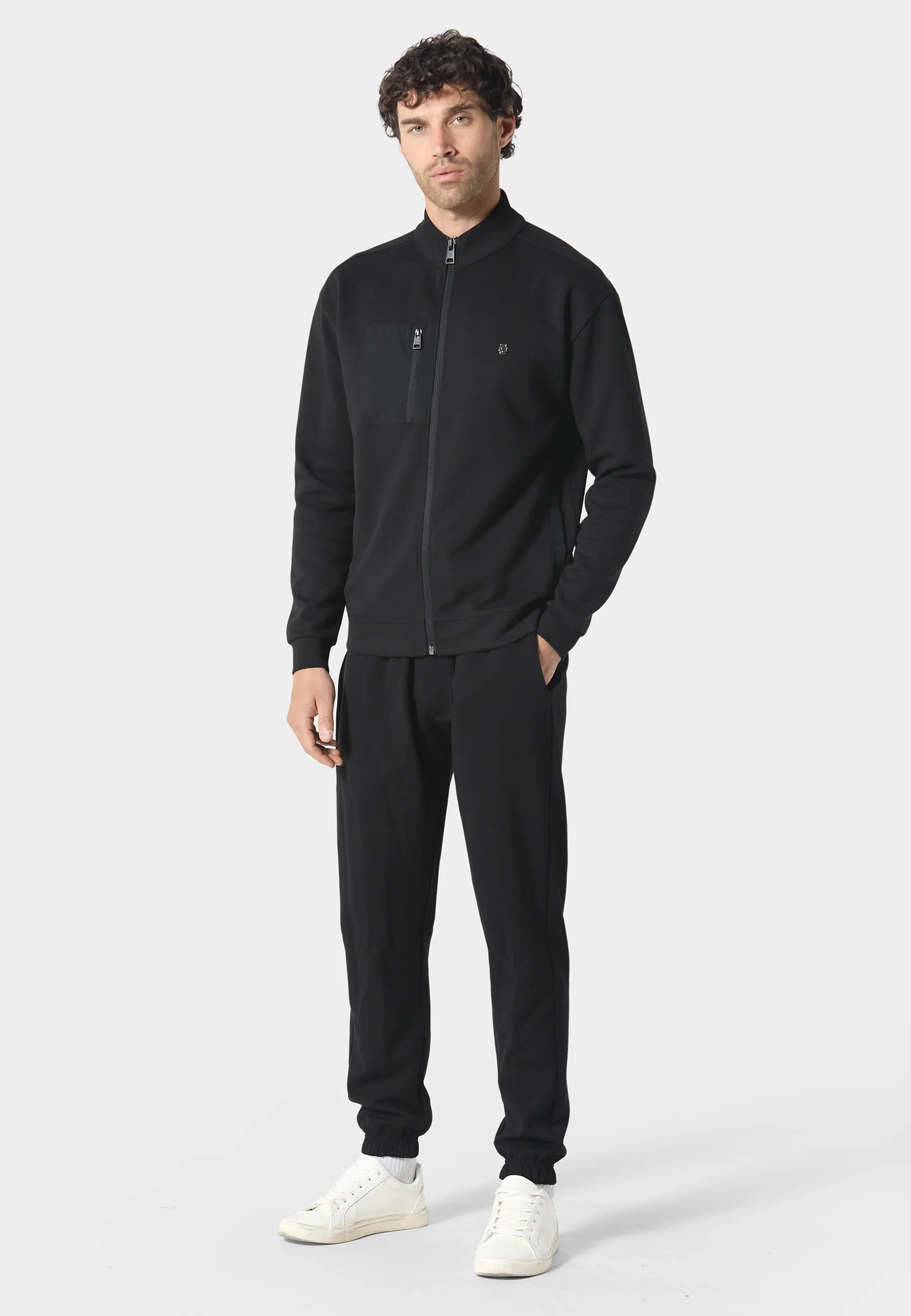 Layered Ellinger Black Sweatshirt
