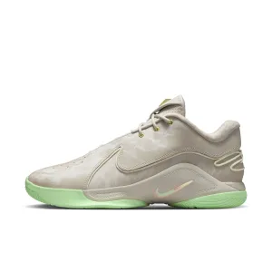 Nike LeBron XXII EP "Light Bone/Vapor Green/Soft Pearl" Hook And Loop Sneakers Lace Up