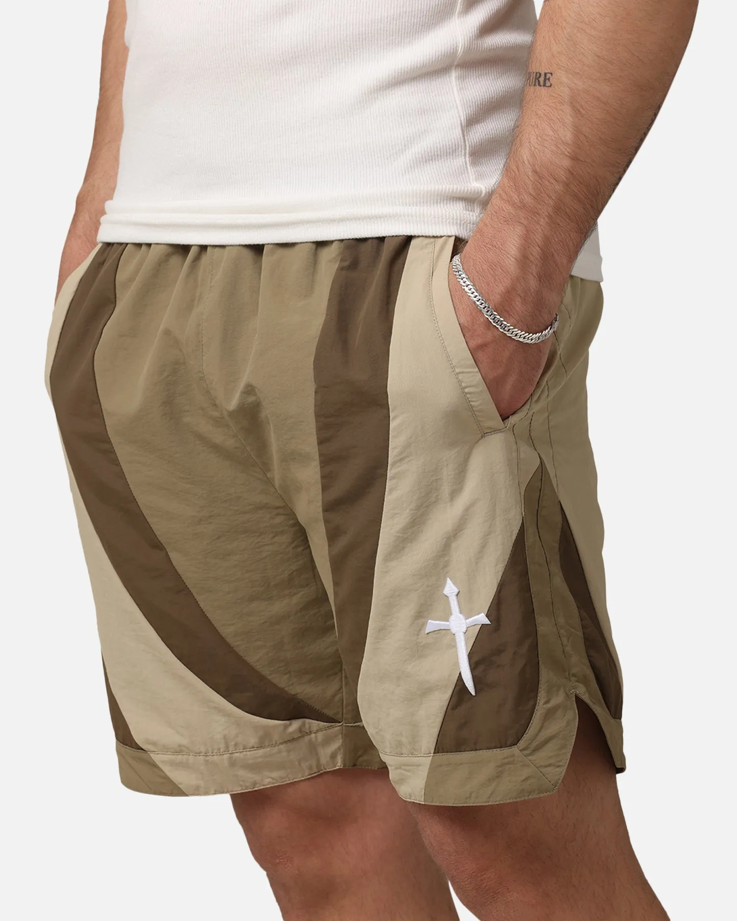 home renovation Saint Morta Holy Grail Nylon Shorts Brown