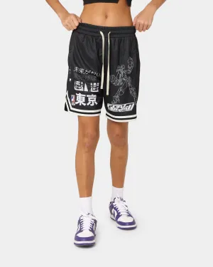 shrink-resistant Goat Crew Patchwork Shorts Black/White