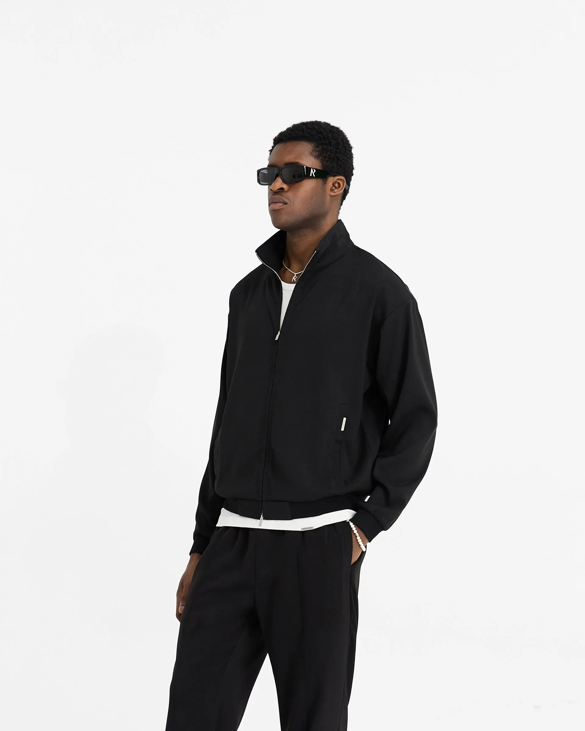 Thick Insulation Initial Track Jacket - Black
