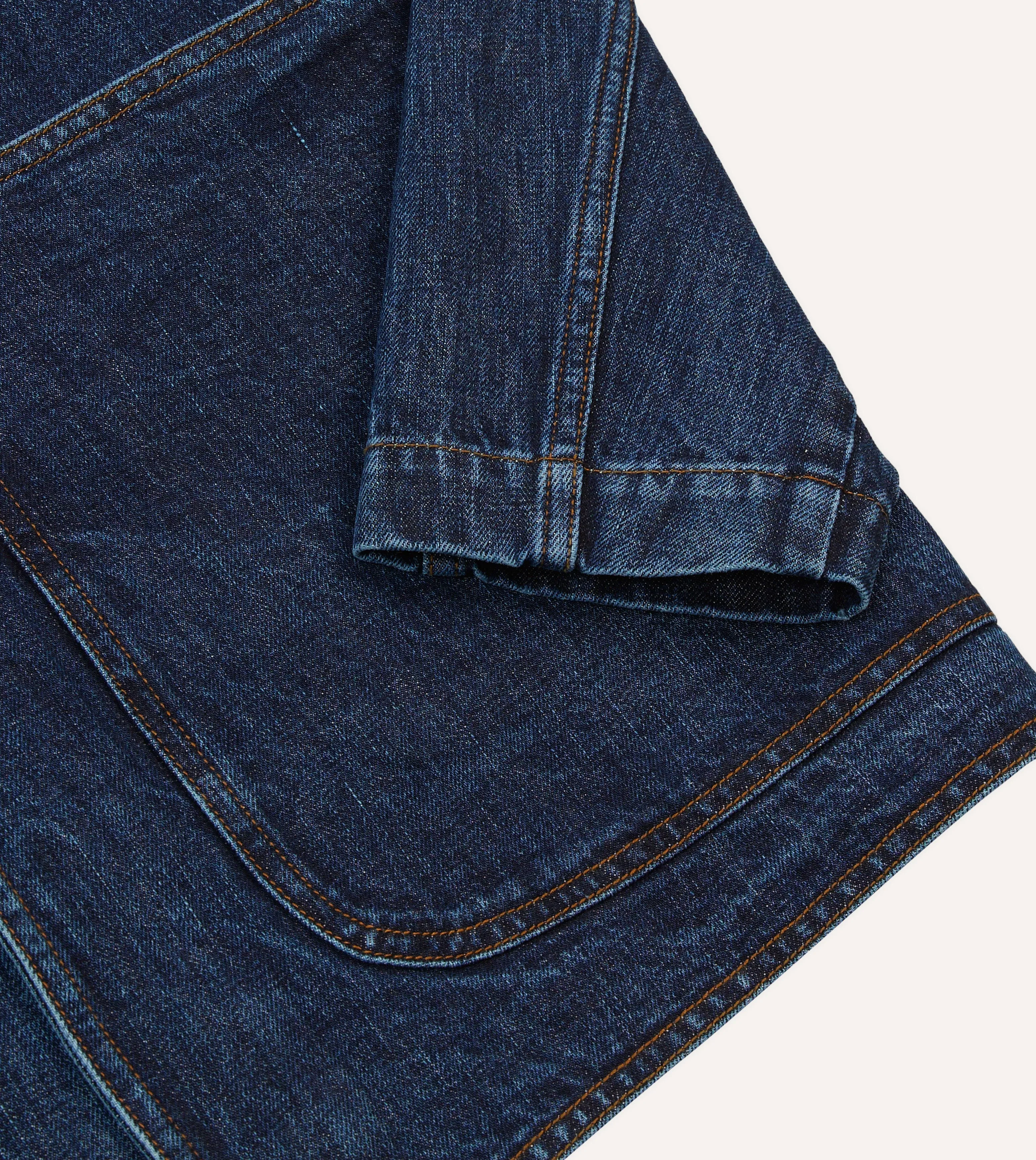 Durable Outer Shell Stone Wash Denim Field Jacket