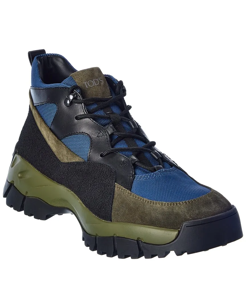 Eye Catch TOD??s Mid Mountain Mesh & Suede Boot