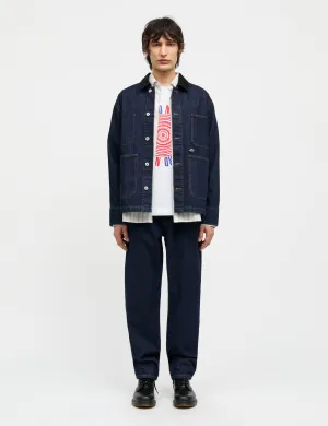 MultiPocket Configuration Smooth Glide Fasteners Arizona Denim Chore Jacket, Blue Rinse Wash