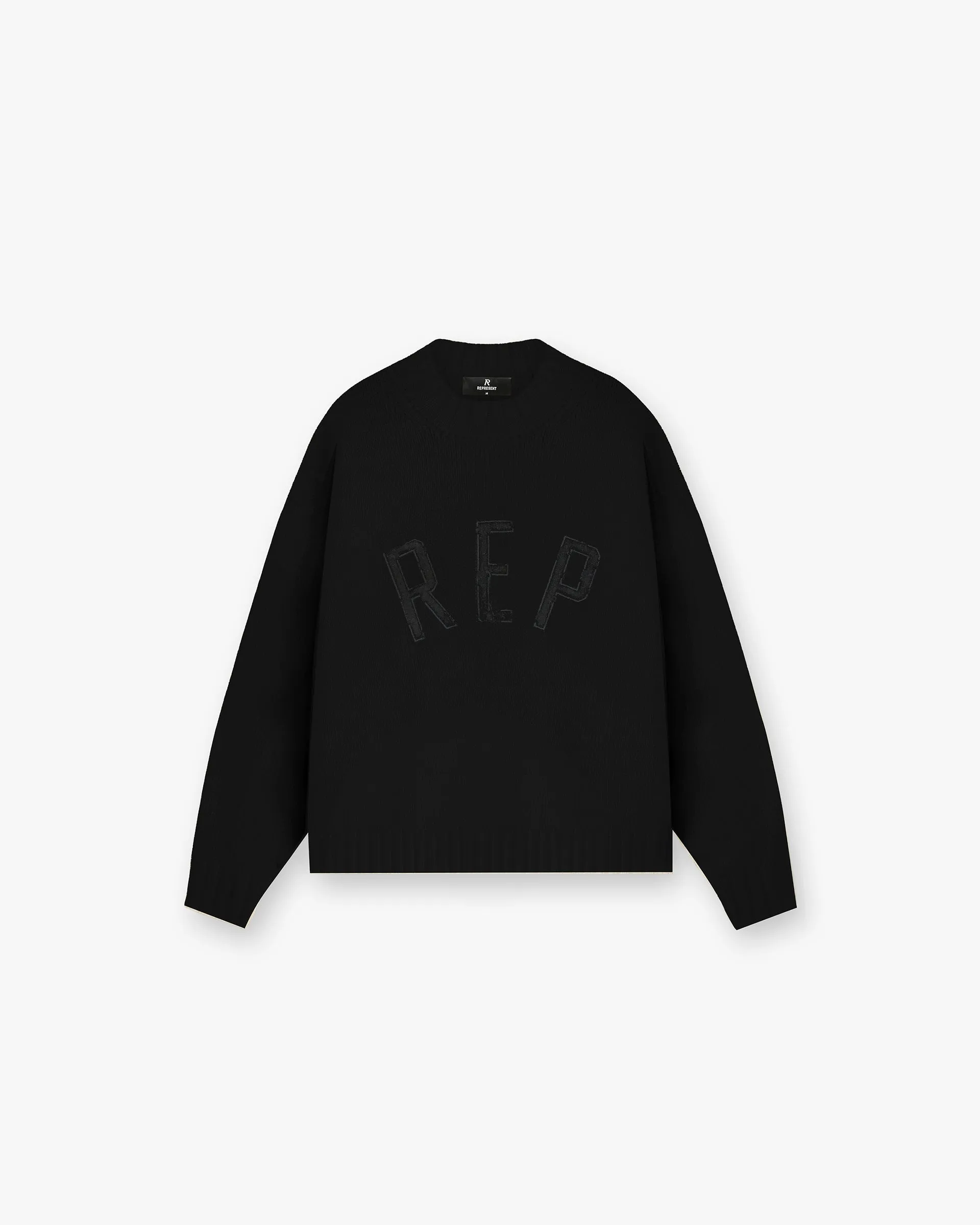 Rep Knit Jumper - Black Thermoregulating Fabric
