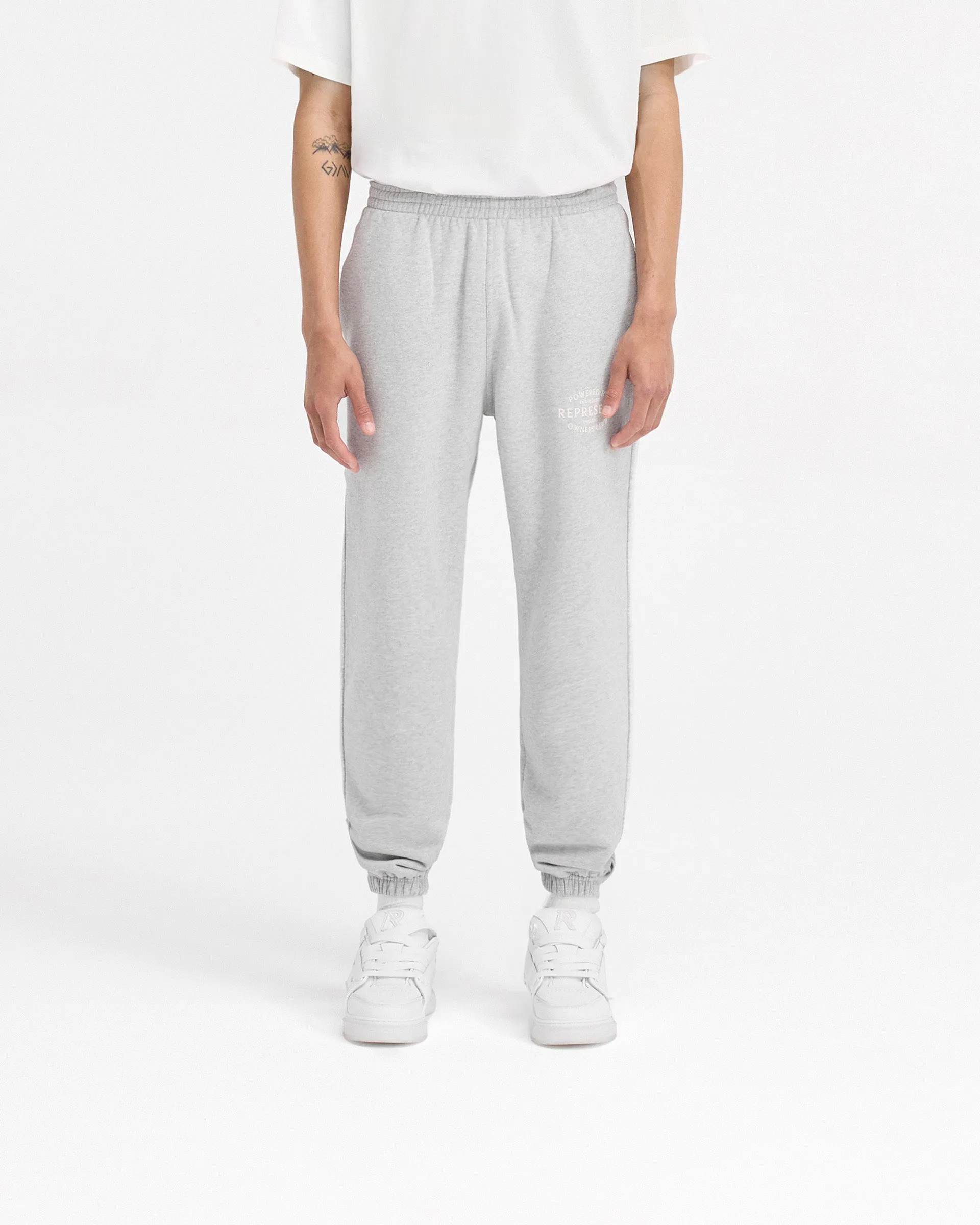 Reinforced Stitching Comfort Design Represent Owners Club Stamp Sweatpant - Ash Grey