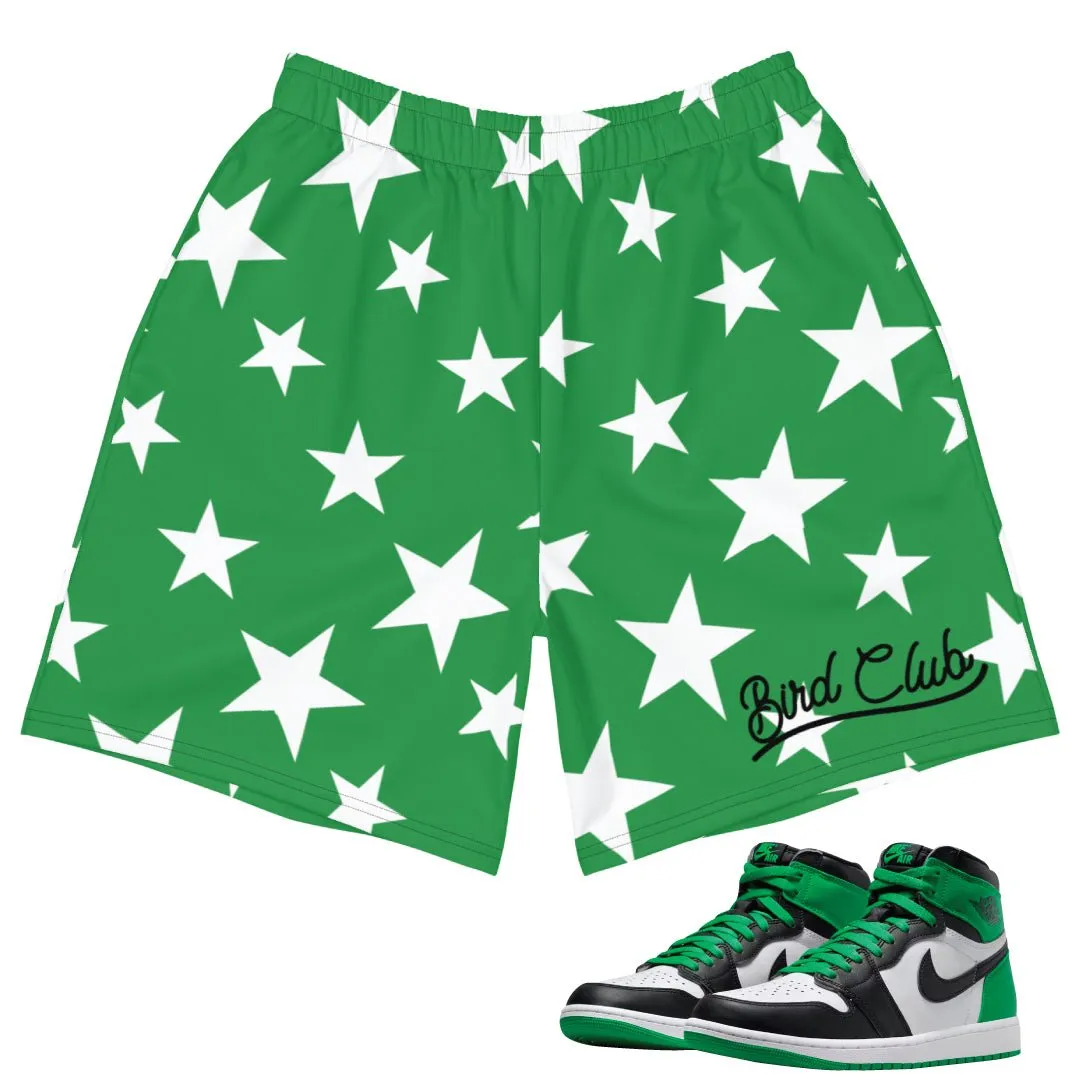 All Season Wear Plus Size Retro 1 Lucky Green Star Shorts