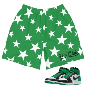 All Season Wear Plus Size Retro 1 Lucky Green Star Shorts