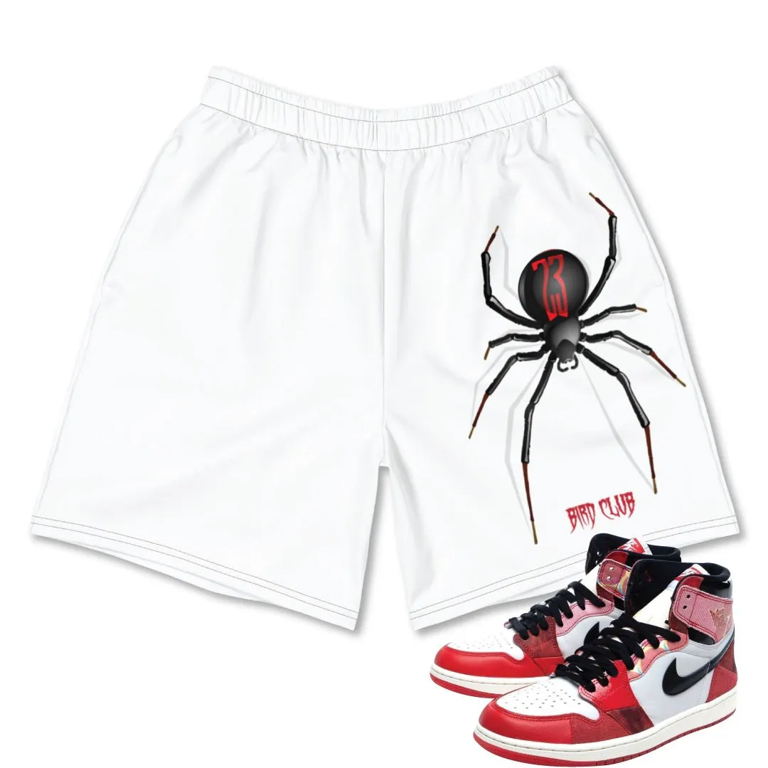 Retro 1 Spider-Verse Shorts stripe design No Ride Up Design