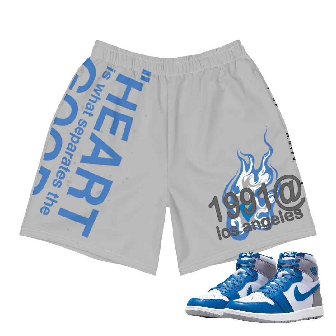 Retro 1 True Blue Championship Shorts City Shorts Lightweight Design