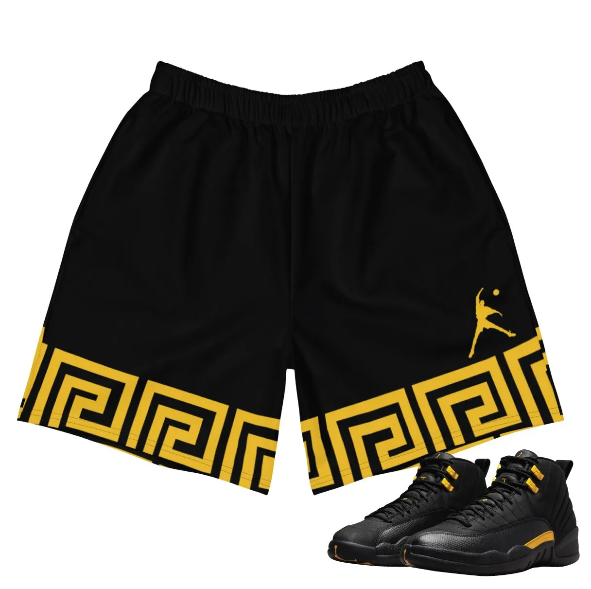 cargo style Retro 12 Black Taxi Greek Shorts