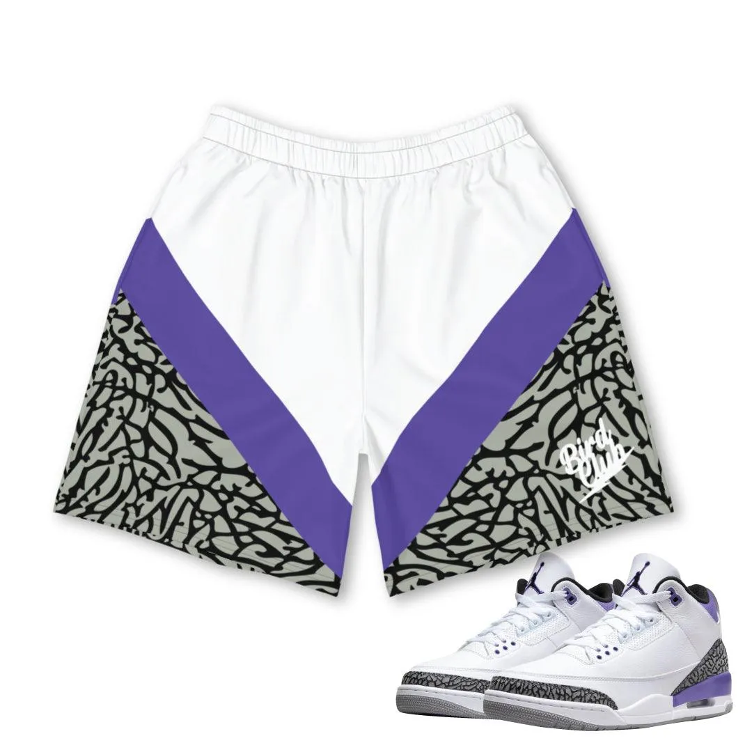 Retro 3 Dark Iris Shorts Seam Free Construction