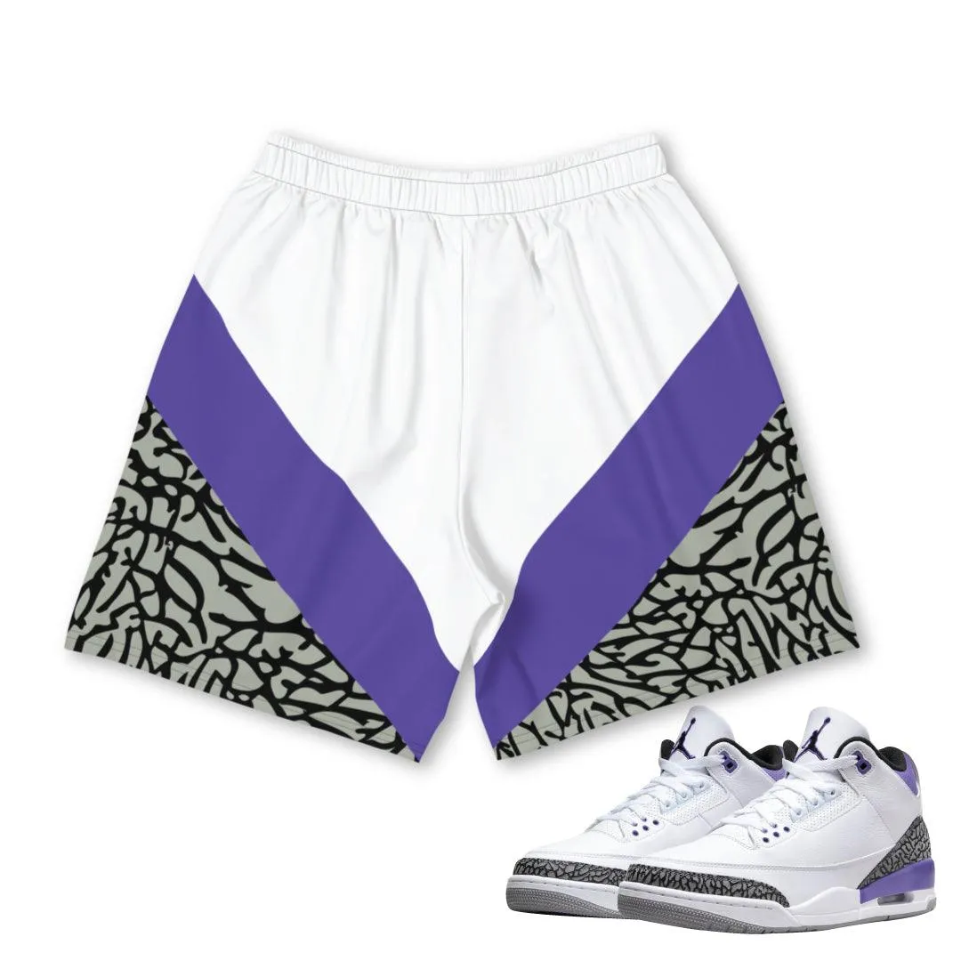 Retro 3 Dark Iris Shorts Flexible Stitching No Chafe