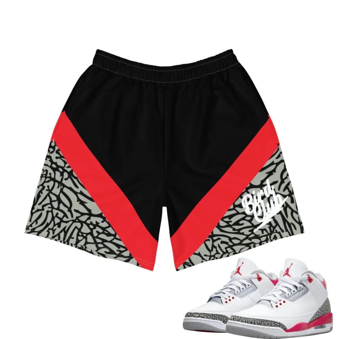 Breezy Wear Stretch Layers Retro 3 Fire Red OG Shorts