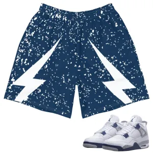 Airy Feel Retro 4 Midnight Navy Cement Shorts