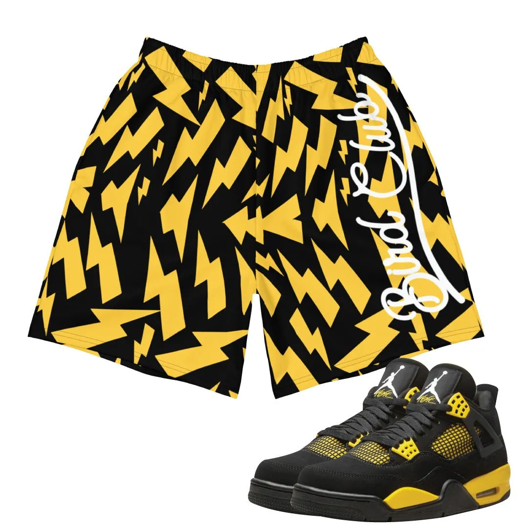 Retro 4 Thunder Lightning Bolt Shorts Dual Zone Ventilation