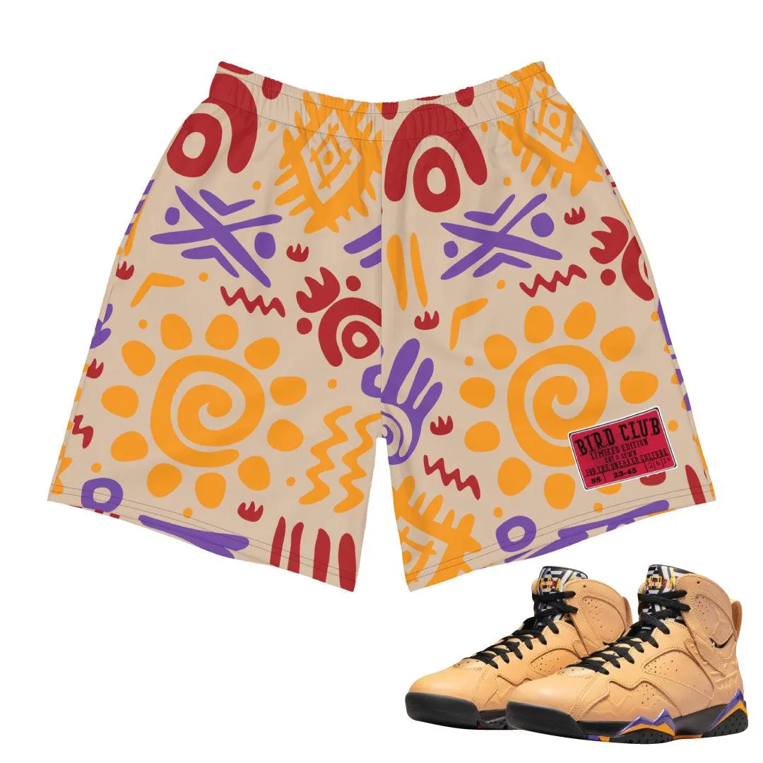 Retro 7 Afrobeats shorts Elastic Fit