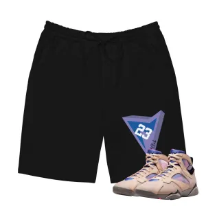 Breathable Performance warm weather Retro 7 Sapphire Shimmer Shorts